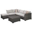 Signature Design by Ashley Cherry Point P301-070 Loveseat Sectional Ottoman Table Set For Discount