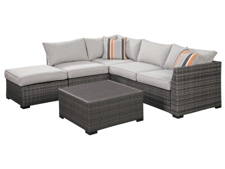 Signature Design by Ashley Cherry Point P301-070 Loveseat Sectional Ottoman Table Set For Discount