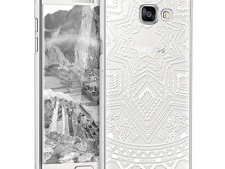 Kwmobile Funda Compatible con Samsung Galaxy A5 (2016) - Carcasa para móvil - Protector Trasero Sol Azteca Blanco Transparente Reacondicionado For Cheap