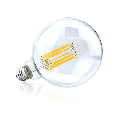 Klarlight 12W G125 E27 Bombilla LED Globo, Regulable Blanco Natural 4000K 125mm, Bombilla LED Globo de Filamento E27, Bombilla Halógena Globo 120W Equivalente Reacondicionado Online