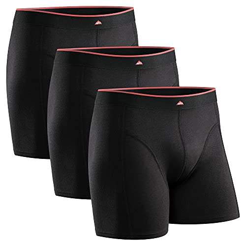 Danish Endurance Calzoncillos Boxer de Bambú para Hombre, Pack de 3, Ropa Interior Antibacteriana y Ultra Suave (Negro, X-Large) Reacondicionado Discount