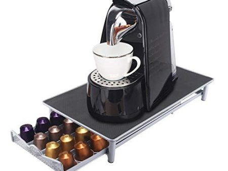 Brisunshine Portacápsulas de café de metal duradero, para guardar cápsulas de café, 40 unidades de capacidad 41x22x7cm Reacondicionado Hot on Sale