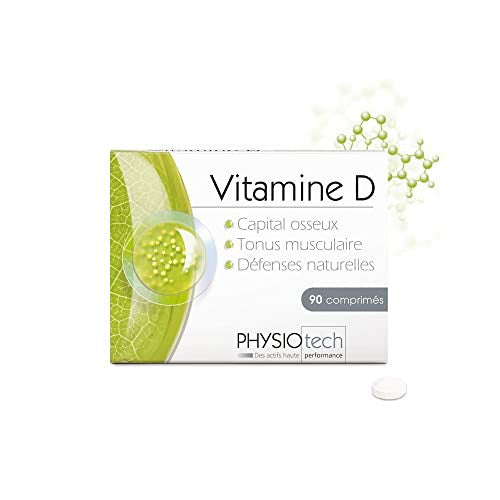 Fisiotech - vitamina D- Tono de defensa natural Capital de hueso del músculo - 90 tabletas - Hecho en Francia Embalaje Deteriorado Discount