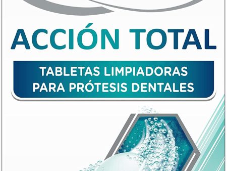 Corega Acción Total Tabletas Limpiadoras para Prótesis Dentales, Férula Dental y Ortodoncia, Uso Diario, 66 Tabletas Embalaje Deteriorado For Sale